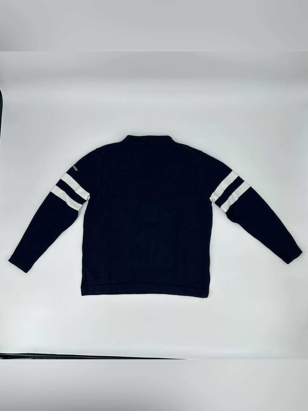 Vintage T. Dalton Lake Placid 1980 Miracle on Ice Knit Sweater Navy XS - Picture 2 of 9